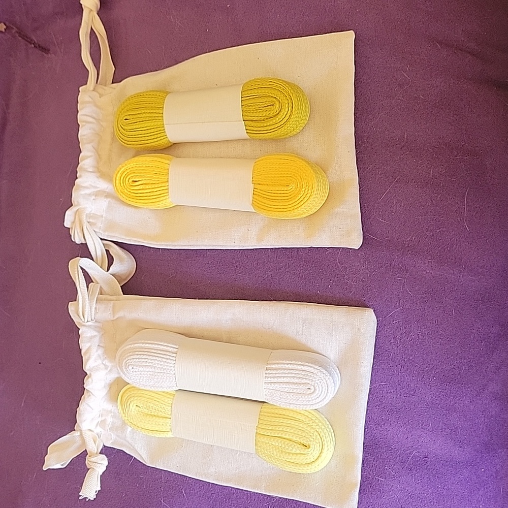Fear of God Yellow (3) & White (1) Shoelaces (4x)